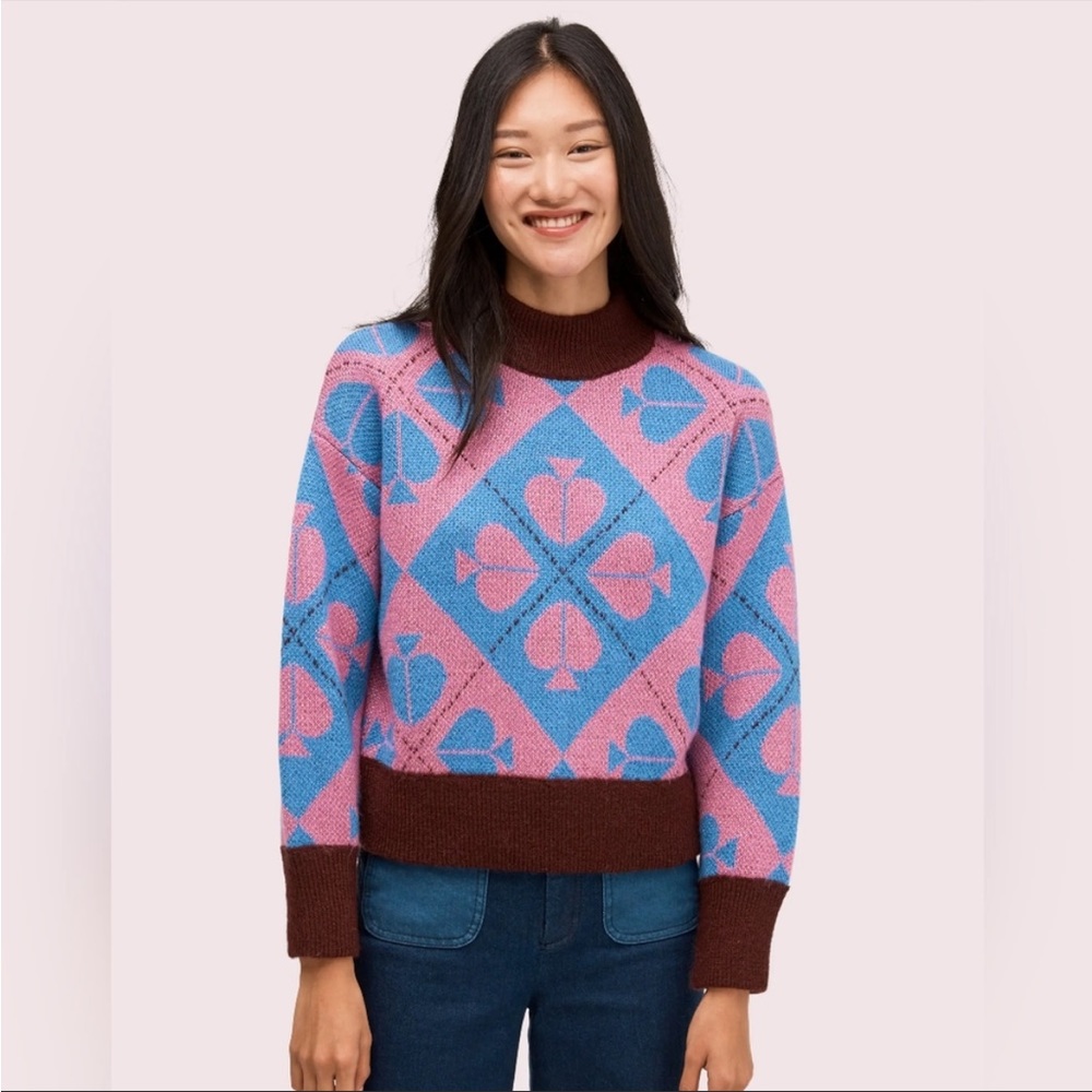 Kate Spade Geometric Spade Sweater